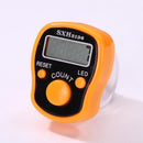 LCD Display Finger Counter LED Luminous Electronic Tally Counter (Yellow)