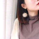 Fashion Antler Hair Ball Ear Hook Charm Simple Earrings Xmas Women Jewelry Gift`