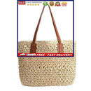 Wear-resistant Straw Woven Bags Tight Construction Fashion Gift for Girls Dating