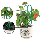 Leaf Shape Garden Trellis for Mini Climbing Plants Potted Plant Support Rack
