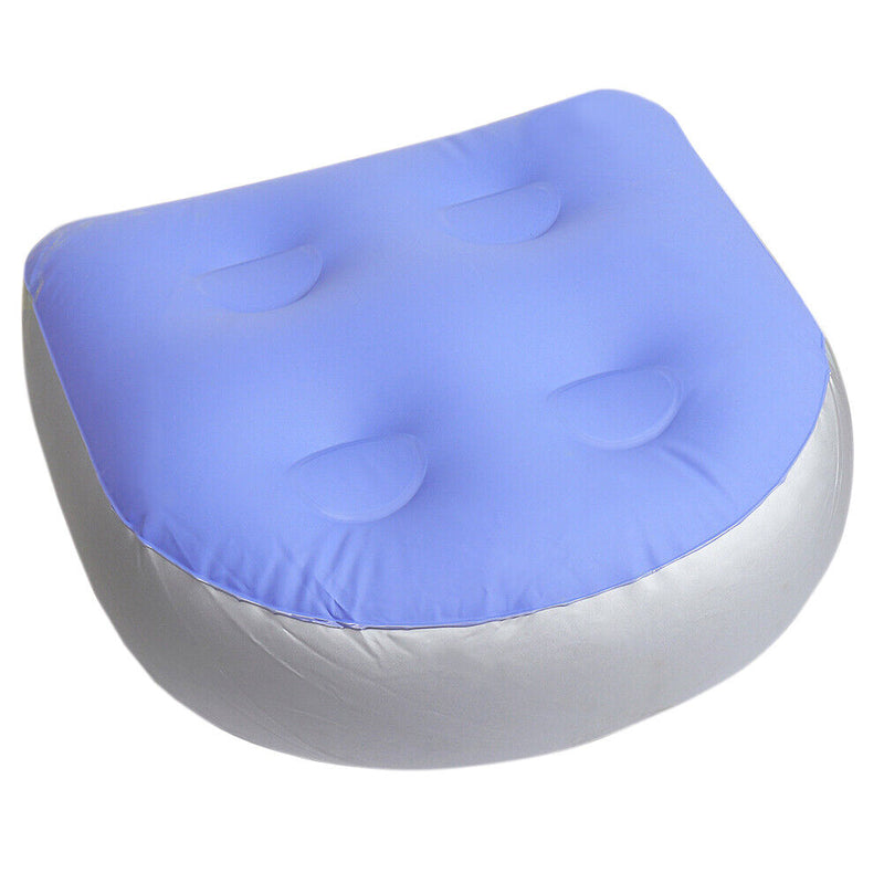 Inflatable Tub Cushion Spa Booster Seat with Suction Cup Pillow Cushion Bat