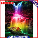 Diamond Painting Rainbow Falls Full Round Drill Picture of Rhinestone Drawing