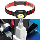 COB LED USB Headlamps Rechargeable Camping Fishing Headlight Flashlight Torch