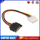 SATA 15pin Male to IDE Big 4pin Hard Disk Drive Power Cord Connector Cable