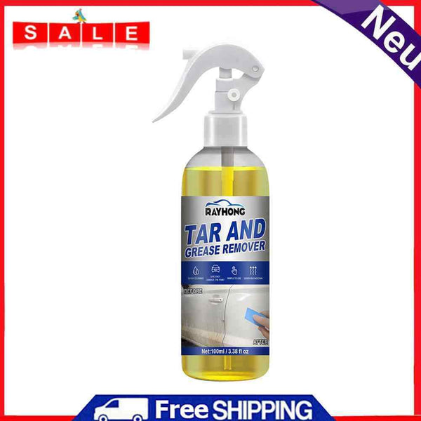100ml Car Oil Tar Grease Remover Solvent Based Outdoor Formula Cleaning Spray
