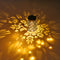 LED Shower Solar Light String Star Waterproof Yard Projector Art Light (A) Newly