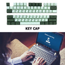 PBT Keycap for MX Switch Gaming Mechanical Keyboard Parts (Matcha Russian)