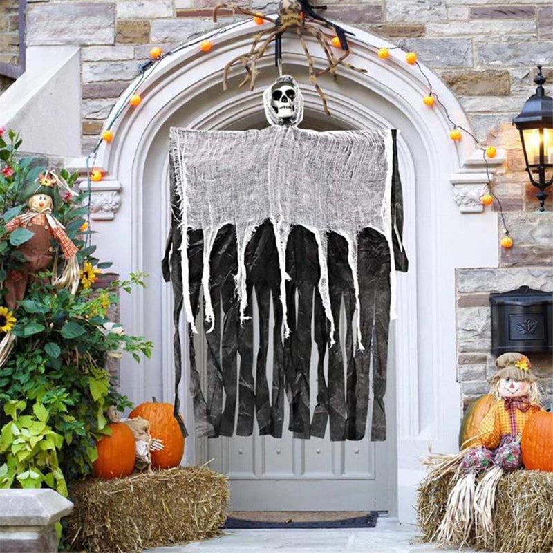 Halloween Props Hanging Skeleton Haunted House Decoration Halloween~