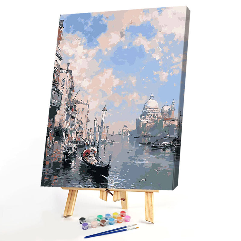 Landscape DIY Painting By Numbers Oil Art Drawing Wall Pictures Home Decor Gift