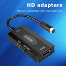 For Sega Saturn HD Console Adapter SS to HDMI-Compatible Converter w/ USB Cable