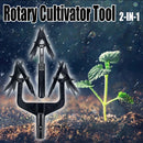 Portable Manual Soil Scarifier Turning Tool Lawn Garden Aerator Rotary Till