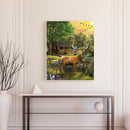 #A Woods Animal Oil Paint By Number Kit DIY Acrylic Painting Wall Art Picture