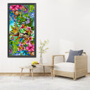 5D Diamond Painting DIY Flower butterfly in the forest Full Round Drill Wa
