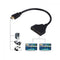 Dual Port Cable Splitter 1080p HDMI Converter 1 In 2 Out Male to 2 Female