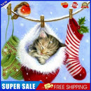 Cat 5D DIY Full Round Drill Diamond Painting Rhinestone Animal Canvas Pictures