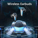 Wireless Earbuds Bluetooth-compatible 5.2 TWS Sport Gaming Headset (Black) Newly