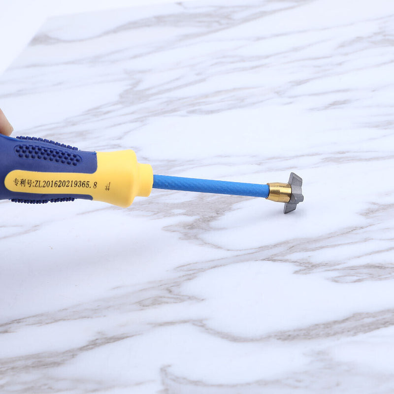 4 in 1 Ceramic Tile Grout Remover Drill Bit for Floor Wall Seam (Front)