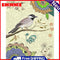 DIY Oil Paint by Numbers Flowers and Birds Picture Coloring Art Craft Decor Kit