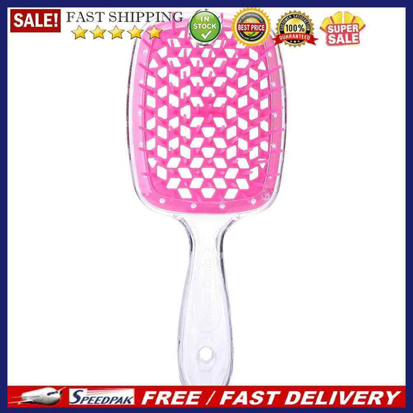 Wide Teeth Air Cushion Combs Women Scalp Massage Styling Brush Hollow Grid Co