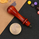 Plants Flower Wax Sealing Stamp Head Round Copper Stamps w/o Handle (ZR033)