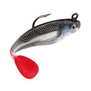 Luya Accessories 9.5g/80mm T Tail Lead Fish Swimbait Lure Fishing Tackle Bait