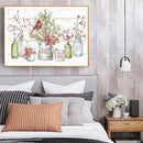 Bird Standing Vase Frameless Picture Oil Paint By Numbers Hand Painted Picture