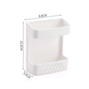 Wall Organizer Adhesive Remote Control Phone Charging Plug Holder (White) Newly