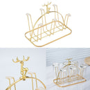 Metal 6 Hook Mug Cup Holder Mug Rack Storage Rack Holder Coffee Cups Stand