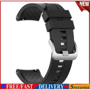 22mm Silicone Wrist Strap Band w/Buckle for Amazfit GTR 47mm (Black)