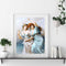 40x50cm Colorful DIY Paint By Number Kit Beautiful Girl Office Wall Hanging G