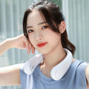 Mini Neck Fan Bladeless USB Rechargeable Neck Air Cooler (White 3000mAh)