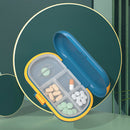 2 In 1 Plastic Medicine Organizer Detachable Separate Opening Closing for Travel
