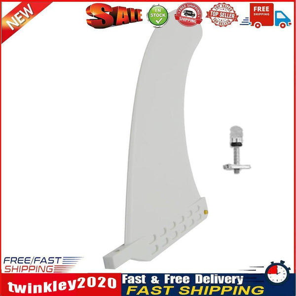 9in Surfing Tail Fin Removable Paddle Rudder Surfboard Stabilizer (White) Newly