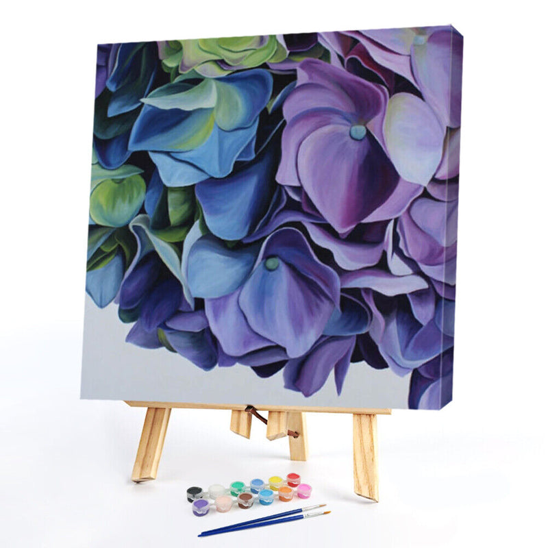 DIY Paint By Number Kit Irregular Flower No Frame for Home Decoration Art