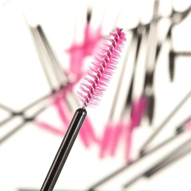 100PC Disposable Eyelash Brush Eyelash Rod Applicators Spooler Constitution-