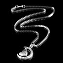 Chain Women Fashion Moon&Heart Pendant Necklace Friendship Jewelry "I Love You"
