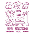 Hug Cat Silicone Stamp Metal Cutting Dies Paper Card for Photo Album (B) Newly