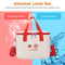 #A Cartoon Picnic Bags Waterproof Bento Food Organizer Oxford Cloth Bento Pouc