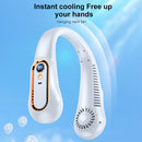 #A Bladeless Fan Mini Outdoor Sports Neck Cooler Lazy Neckband Fan USB Rechargea