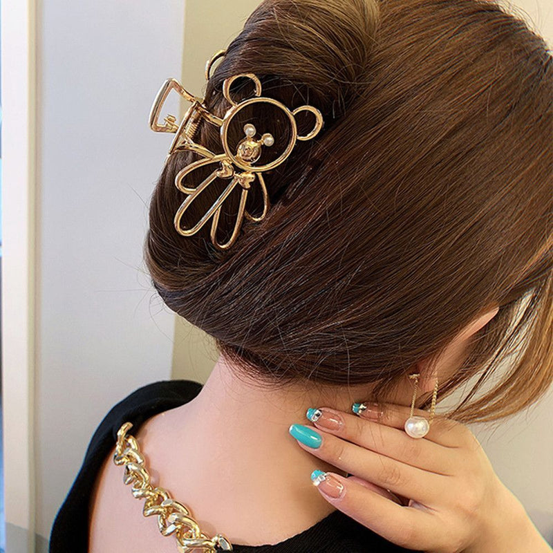 Elegant Cute Cartoon Metal Hairgrip Women's Hair Claws Large Shark Clip