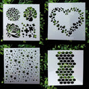 Crafts Stamp Embossing Template Layering Stencils Scrapbooking Walls Painting
