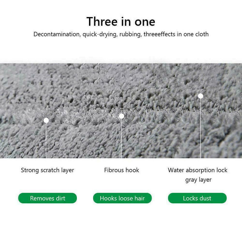 1pc Mop Heads Replacement Cleaning Pad Flat Microfiber Cloths U2S2 Floor T7O7