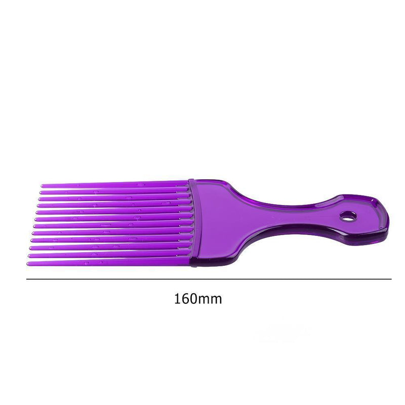 Professional Hair Fork Comb Hairstyling Wide Teeth Insert Brush for Afro Curl