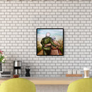 Back View of Old Couple Oil Paint By Numbers Kits DIY Wall Art Craft Gifts