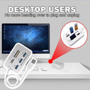 3 Ports 3.0 USB HUB Combo Mini Portable USB Splitter High W3 Speed Reader J3S2