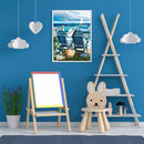 40x50cm Beach Lounge Chair Frameless Oil Paint By Numbers DIY Painting Craft Kit