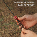 4mm Camping Tent Reflective Wind Rope Buckle Ground Nail Set Camping Accessor