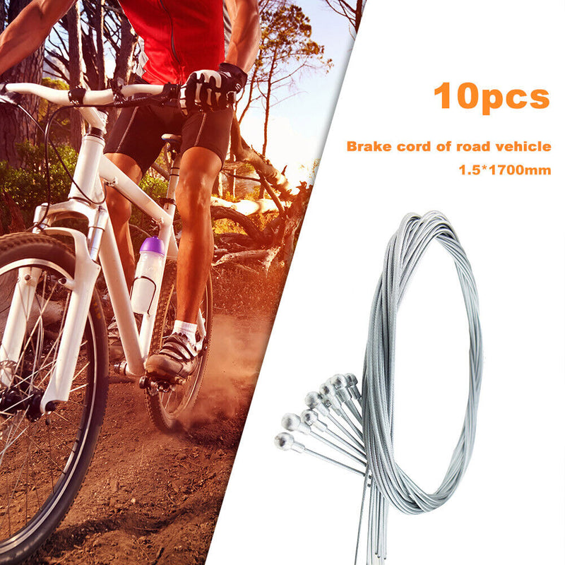 10pcs Road Bike Zinc Brake Wire Core 1.5mm Cycling Bicycle Brake Inner Cable