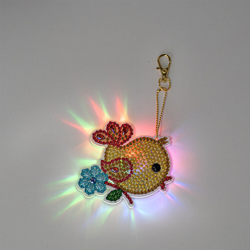 Cartoon Diamond Painting Keychain DIY Luminous Key Ring Pendant (DSK026) Newly
