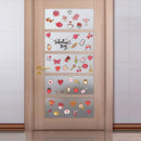 Love Lipstick Gift Wall Stickers PVC Glass Window Door Valentine Day Wallpaper